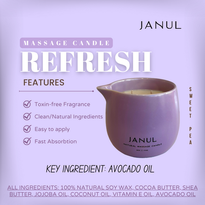 REFRESH Massage Candle