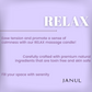 RELAX massage candle
